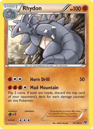 Rhydon (061) - XBS  - Rare