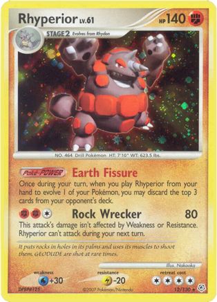 Rhyperior (012/130) - DAP  - Holo Rare - Holofoil