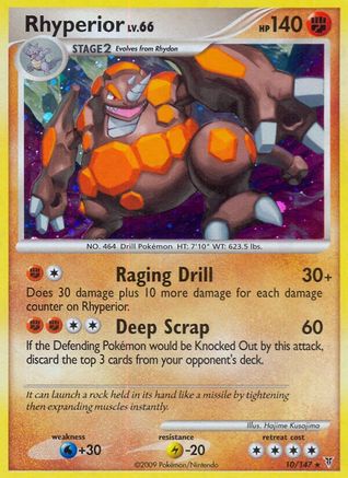 Rhyperior (010) - SV  - Holo Rare - Reverse Holofoil