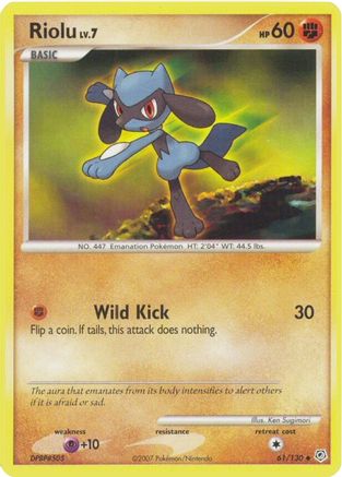 Riolu (061/130) - DAP  - Uncommon - Reverse Holofoil