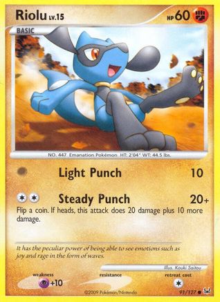 Riolu (091/127) - P  - Common