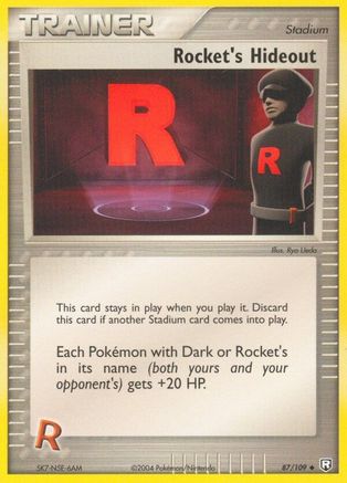 Rocket's Hideout (087) - TRR  - Uncommon - Reverse Holofoil