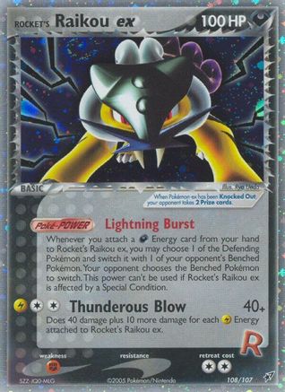 Rocket's Raikou ex (108) - D  - Secret Rare