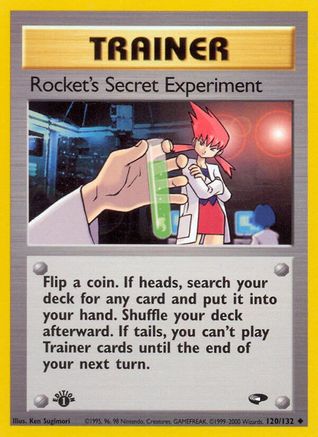 Rocket's Secret Experiment (120/132) - GC  - Uncommon - 1st Edition