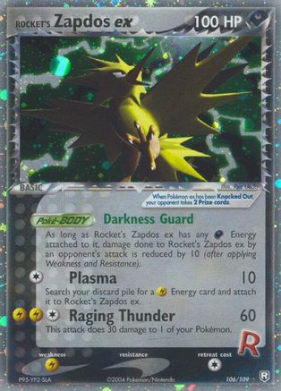 Rocket's Zapdos ex (106) - TRR  - Ultra Rare - Holofoil