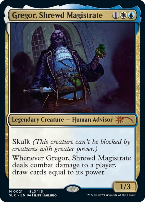 Gregor, Shrewd Magistrate (SLX-021) - mythic