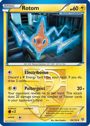 Rotom (Team Plasma) (049/135) - PS  - Uncommon - Reverse Holofoil