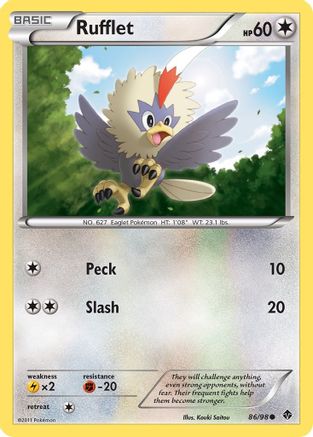 Rufflet (86) (086) - EP  - Common - Reverse Holofoil
