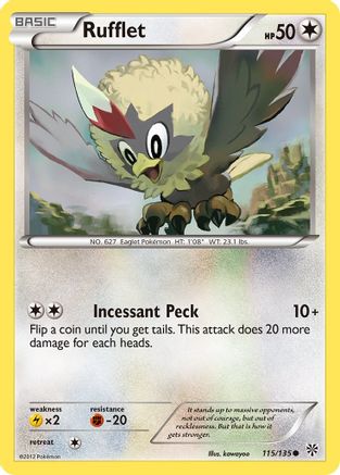 Rufflet (115) - PS  - Common - Reverse Holofoil