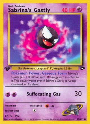 Sabrina's Gastly (97) (097/132) - GC  - Common - 1st Edition