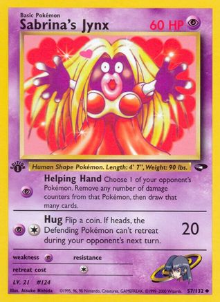Sabrina's Jynx (057/132) - GC  - Uncommon - 1st Edition