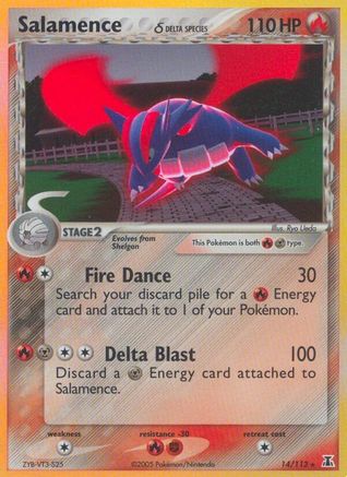 Salamence (Delta Species) (014/113) - DS  - Holo Rare - Holofoil