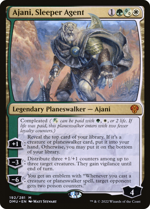 Ajani, Sleeper Agent (PPDMU-192P) - mythic - Foil