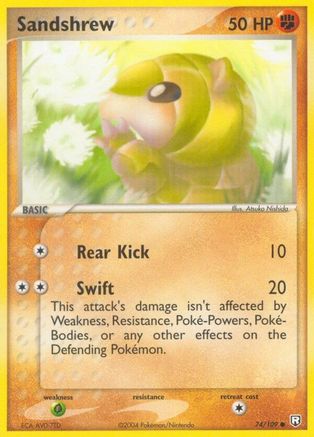 Sandshrew (074) - TRR  - Common - Reverse Holofoil