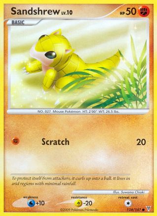 Sandshrew (124) - SV  - Common - Reverse Holofoil