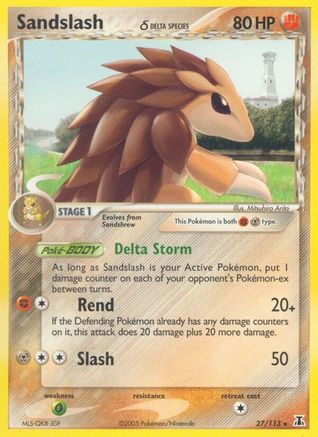 Sandslash (Delta Species) (027) - DS  - Rare