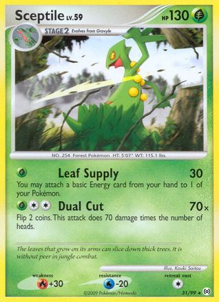 Sceptile (31) (031) - A  - Rare - Reverse Holofoil