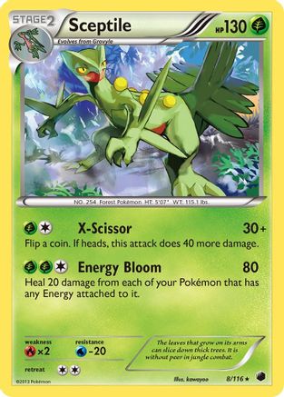 Sceptile (008) - PF  - Holo Rare - Reverse Holofoil