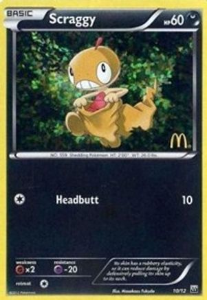 Scraggy (010/12) - MP2  - Promo - Holofoil