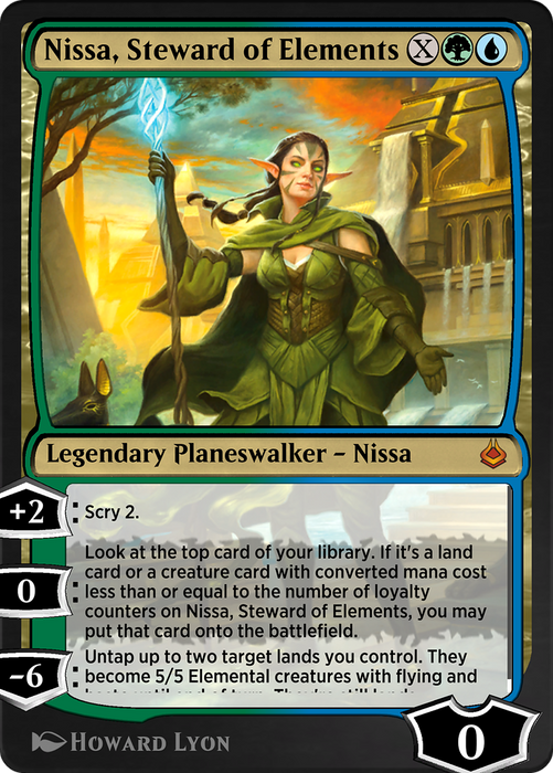 Nissa, Steward of Elements (AKR-248) - mythic