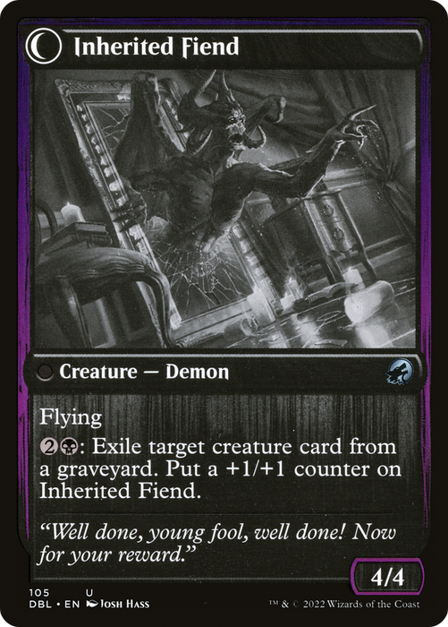 Heirloom Mirror // Inherited Fiend (DBL-105) - uncommon: (Double Faced Transform)