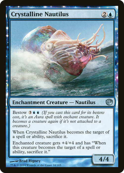 Crystalline Nautilus (JOU-034) - uncommon: (enchantment) - Foil