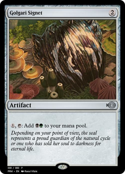 Golgari Signet (PRM-62397) - uncommon - Foil