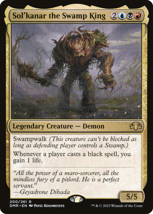 Sol'kanar the Swamp King (DMR-200) - rare - Foil