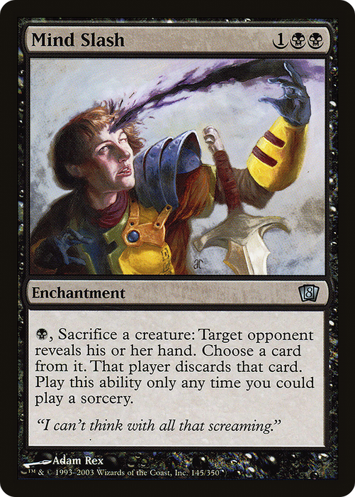 Mind Slash (8ED-145★) - uncommon - Foil