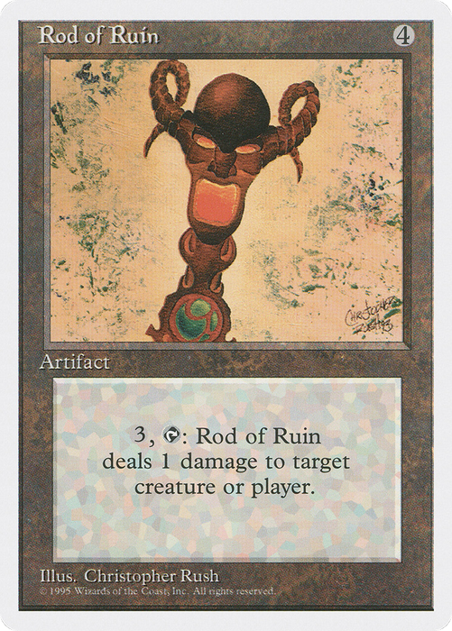 Rod of Ruin (4ED-344) - uncommon