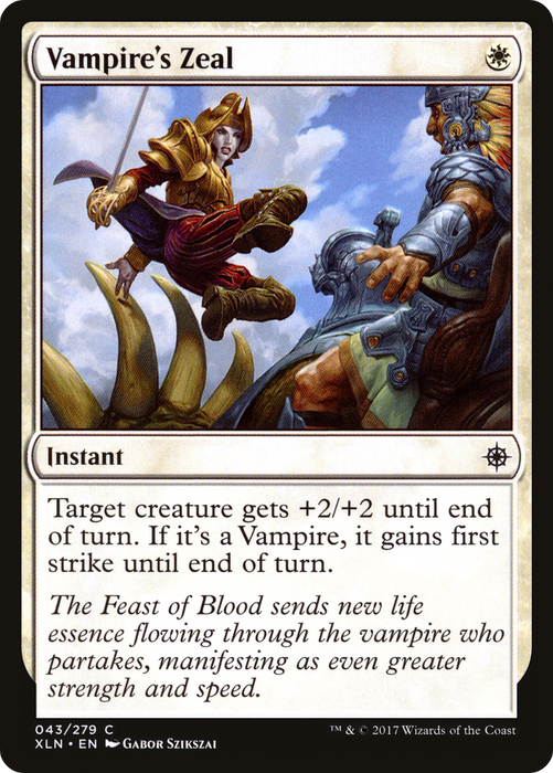 Vampire's Zeal (XLN-043) - common - Foil