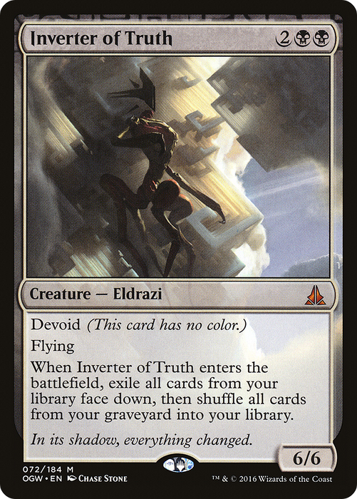 Inverter of Truth (OGW-072) - mythic: (devoid) - Foil