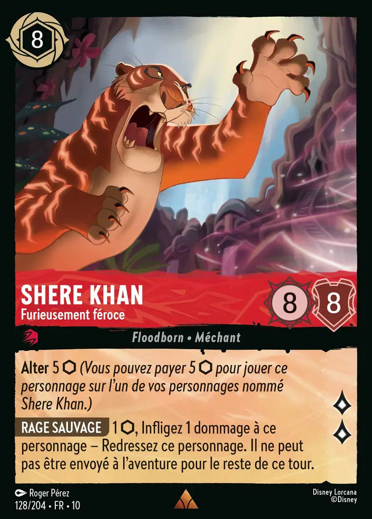 Shere Khan - Furieusement féroce (128/204) - LDLP - Rare