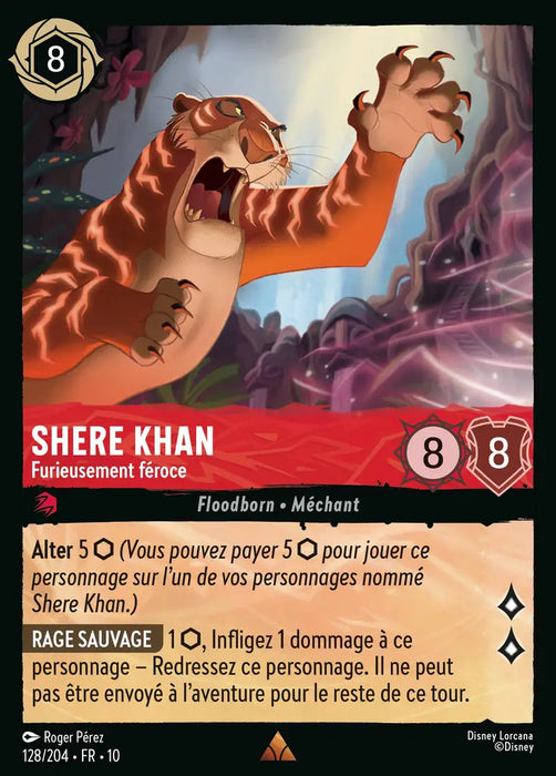 Shere Khan - Furieusement féroce (128/204) - LDLP - Rare
