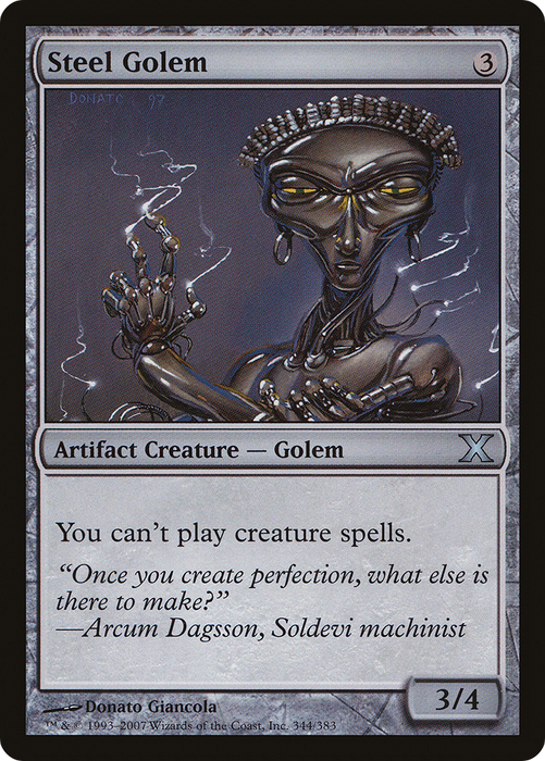 Steel Golem (10E-344) - uncommon