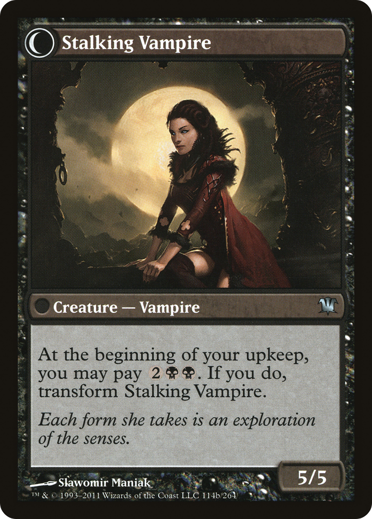 Screeching Bat // Stalking Vampire (ISD-114) - uncommon: (Double Faced Transform)