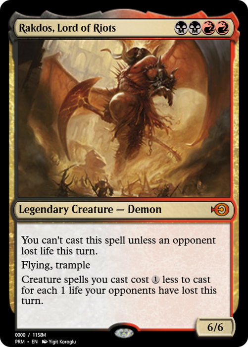 Rakdos, Lord of Riots (PRM-86208) - mythic - Foil