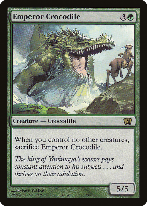 Emperor Crocodile (8ED-246★) - rare - Foil