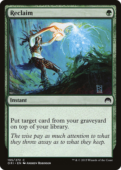 Reclaim (ORI-195) - common - Foil