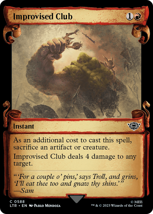 Improvised Club (LTR-588) - common: (Showcase) - Foil