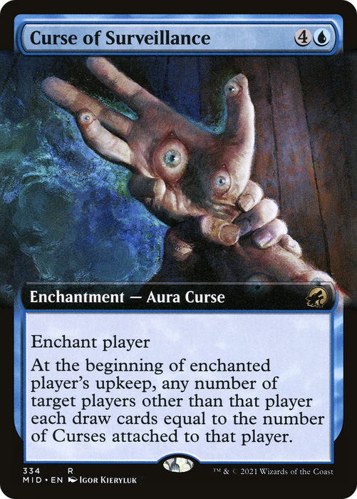 Curse of Surveillance (MID-334) - rare: (Extended Art) - Foil