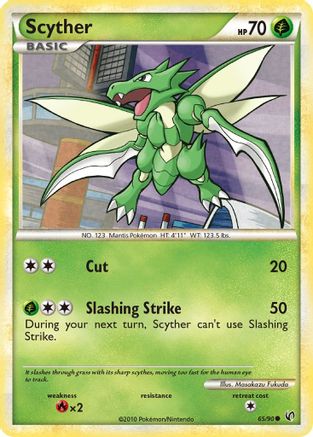 Scyther (65) (065) - U  - Common - Reverse Holofoil