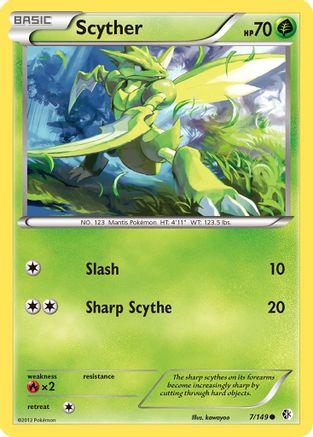 Scyther (007) - BC  - Common - Reverse Holofoil