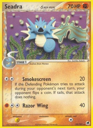 Seadra (022/101) - DF  - Rare - Reverse Holofoil