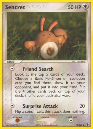 Sentret (075/109) - TRR  - Common - Reverse Holofoil