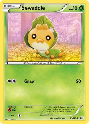 Sewaddle (10) (010) - LT  - Common - Reverse Holofoil