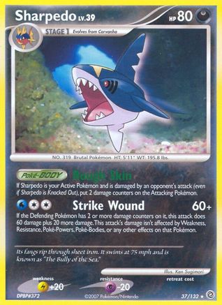 Sharpedo (037) - SW  - Rare - Reverse Holofoil