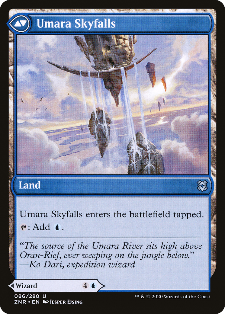 Umara Wizard // Umara Skyfalls (ZNR-086) - uncommon - Foil