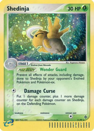 Shedinja (011) - D  - Holo Rare - Reverse Holofoil