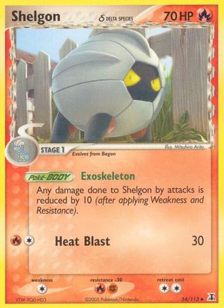Shelgon (054/113) - DS  - Uncommon - Reverse Holofoil